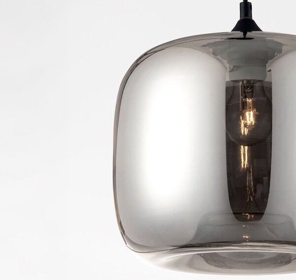 Nova Luce Savaz E27 skleněné závěsné svítidlo C