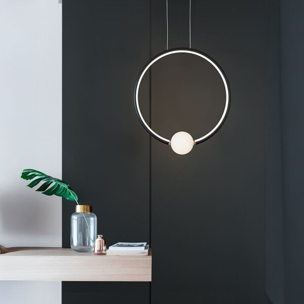 Nova Luce Celia LED závěsné svítidlo ČernáB