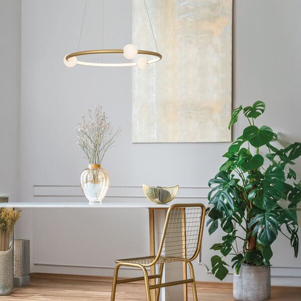 Nova Luce Celia LED závěsné svítidlo ČernáB