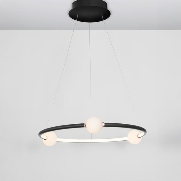 Nova Luce Celia LED závěsné svítidlo ČernáB