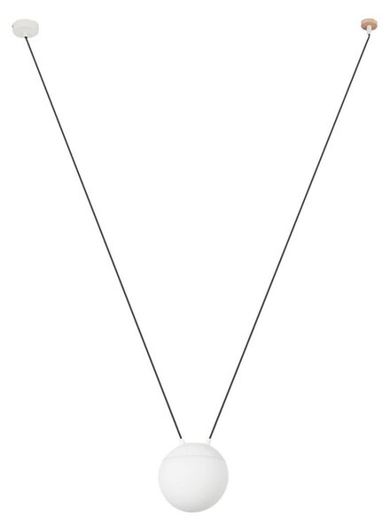 MINE GLASS SPACE závěsné svítidlo, bílá, 1L - FARO
