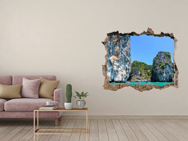 Nálepka fototapeta 3D výhled Loďky Thajsko nd-k-66910286