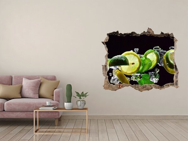 Nálepka 3D díra beton Mojito nd-k-66945835