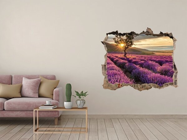 Nálepka fototapeta 3D výhled Pole levandule nd-k-67085325