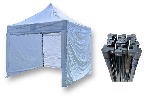 TENTino Nůžkový párty stan 3x3 m STEEL HEXAGON Barva opláštění (Zvolte variantu): 11A - ČERNÁ
