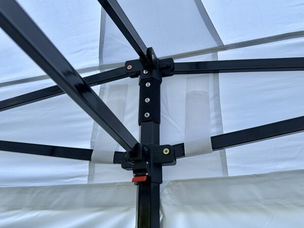 TENTino Nůžkový párty stan 2x2 m STEEL HEXAGON Barva opláštění (Zvolte variantu): 7A - ČERVENÁ