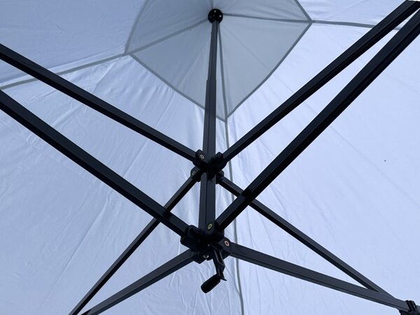 TENTino Nůžkový párty stan 2x2 m STEEL HEXAGON Barva opláštění (Zvolte variantu): 7A - ČERVENÁ