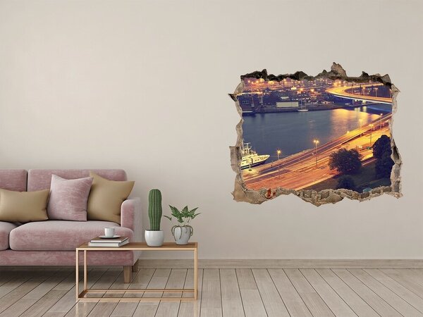 Fototapeta díra na zeď 3D Štětín Polsko nd-k-67200448