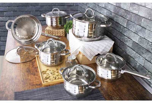 Sada nádobí nerez 12 ks Gourmet Line