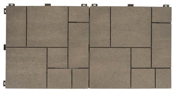 Multy home Gumová dlaždice STONE MOSAIC 30 x 30 cm, hnědá dub, 1 ks 4016.91.00