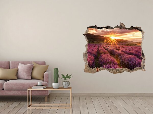 Nálepka fototapeta 3D výhled Pole levandule nd-k-68209726