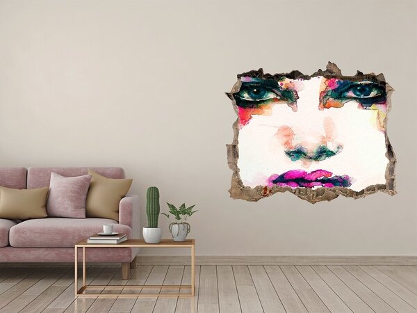 Díra 3D fototapeta na stěnu Portrét ženy nd-k-68067837
