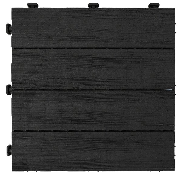 Multy home Gumová dlaždice ARISTA Wood 30 x 30 cm, antracit, 1 ks 4016.91.00