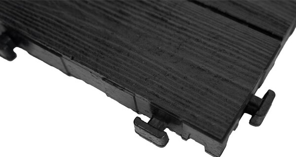 Multy home Gumová dlaždice ARISTA Wood 30 x 30 cm, antracit, 1 ks 4016.91.00