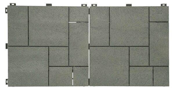 Multy home Gumová dlaždice STONE MOSAIC 30 x 30 cm, zelená, 1 ks 4016.91.00