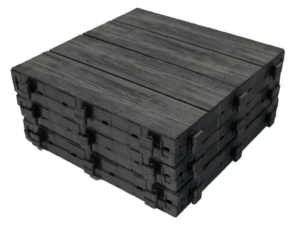 Multy home Gumová dlaždice ARISTA Wood 30 x 30 cm, šedá, 1 ks 4016.91.00