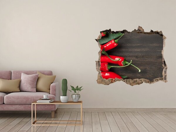 Nálepka 3D díra Chilli papričky nd-k-68584062
