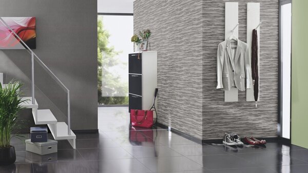 RASCH | Vliesová tapeta na zeď Amara 720464 | 0,53 x 10,05 m | šedá, hnědá