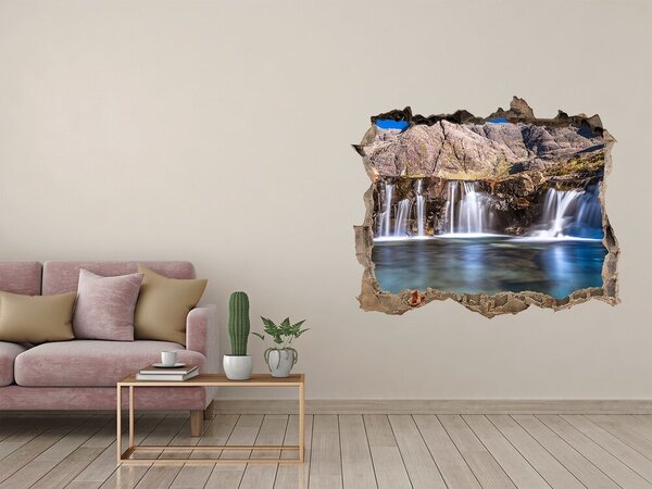 Nálepka fototapeta 3D Vodopád v horách nd-k-68426469