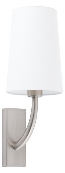REM nástěnná lampa, nikl/bílá - FARO