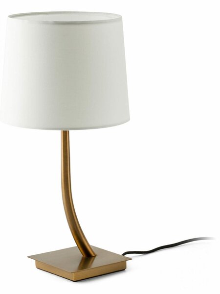 REM bronzová/bílá stolní lampa - FARO