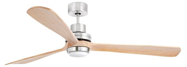 Stropní ventilátor Lantau-G s LED osvětlením, průměr 168 cm, borovice FARO BARCELONA, Lantau-G, Dřevo, Obývací pokoj, Dřevo, Moderní