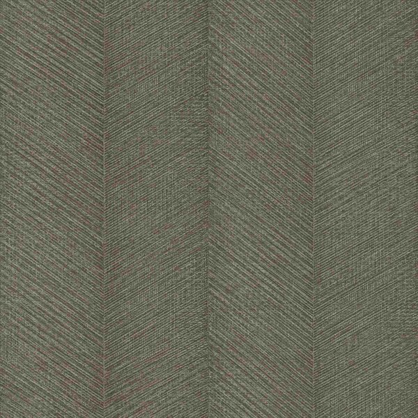 RASCH | Vliesová tapeta na zeď Amara 720303 | 0,53 x 10,05 m | zelená, šedá