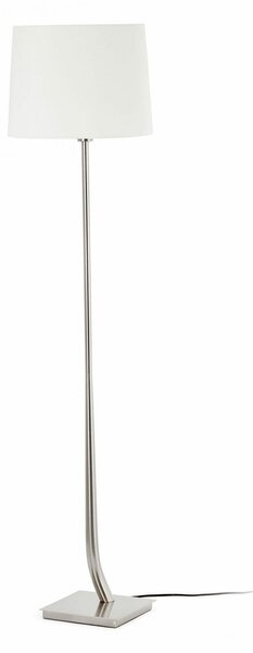 REM matný nikl/bílá stojací lampa - FARO