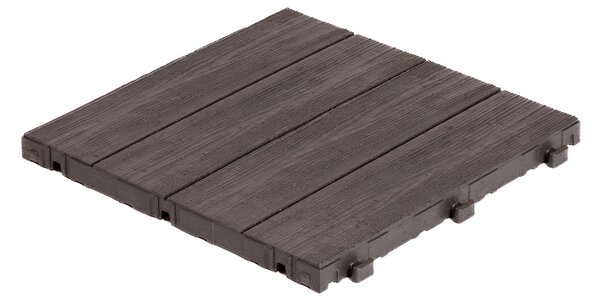 Multy home Gumová dlaždice ARISTA Wood 30 x 30 cm, hnědá, 1 ks 4016.91.00