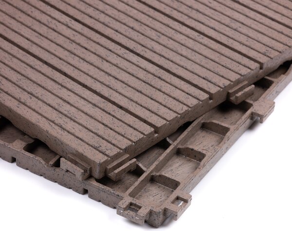 Multy home Gumová dlaždice COSMOPOLITAN 30 x 30 cm, hnědá dub, 1 ks 4016.91.00