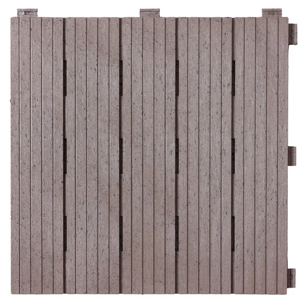 Multy home Gumová dlaždice COSMOPOLITAN 30 x 30 cm, hnědá dub, 1 ks 4016.91.00