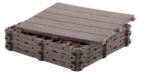 Multy home Gumová dlaždice COSMOPOLITAN 30 x 30 cm, hnědá dub, 1 ks 4016.91.00