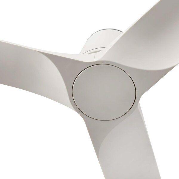 Stropní ventilátor Hey S, bílý, s DC motorem, tichý, Ø 90 cm – Faro FARO BARCELONA, Hey S, Bílá, Obývací pokoj, Plast, Moderní