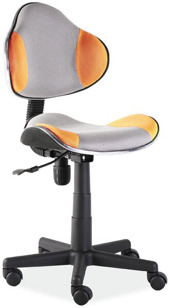 Kancelářská židle Q-G2 šedá/oranžová