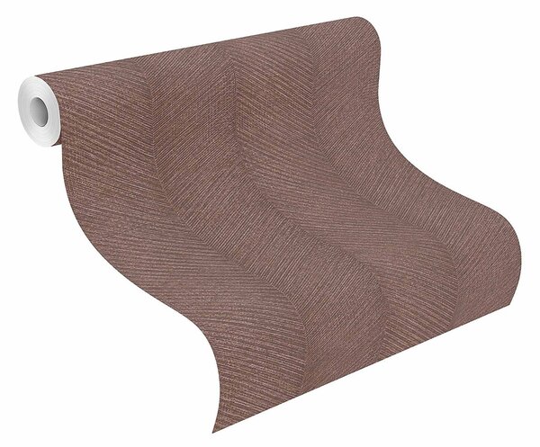 RASCH | Vliesová tapeta na zeď Amara 720365 | 0,53 x 10,05 m | hnědá, fialová