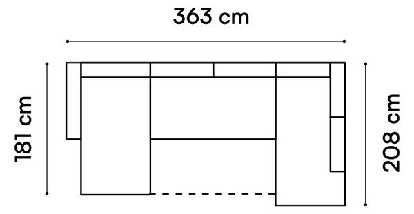 Sedací souprava Garda 1 Zvolte stranu sed. soupravy: Levá strana, Zvolte barvu látky: Aragon 01