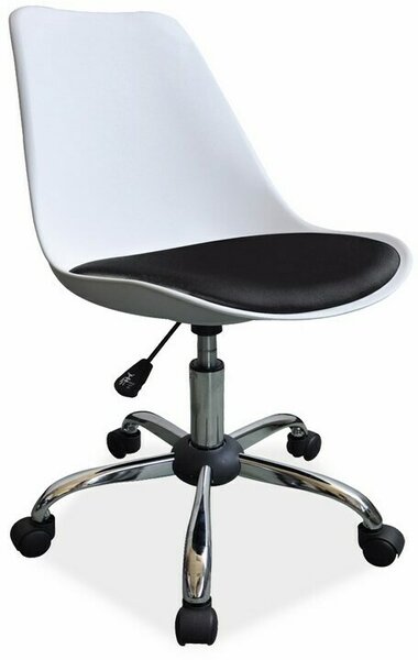 Kancelářská židle Q-777 bílá-černá