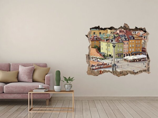 Fototapeta díra na zeď 3D Varšava Polsko nd-k-69093039