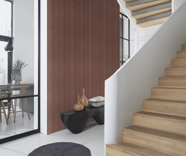 RASCH | Vliesová tapeta na zeď Amara 720365 | 0,53 x 10,05 m | hnědá, fialová