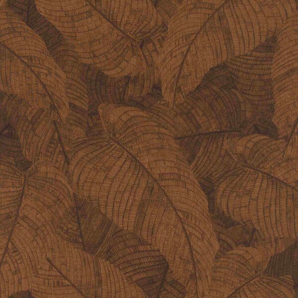 RASCH | Vliesová tapeta na zeď Amara 720563 | 0,53 x 10,05 m | bronzová, černá