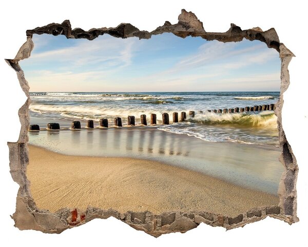 Nálepka fototapeta 3D Pláž Baltské moře nd-k-69300790