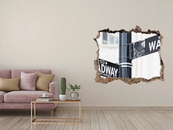 Fototapeta díra na zeď 3D Wall Stret značka nd-k-69248312