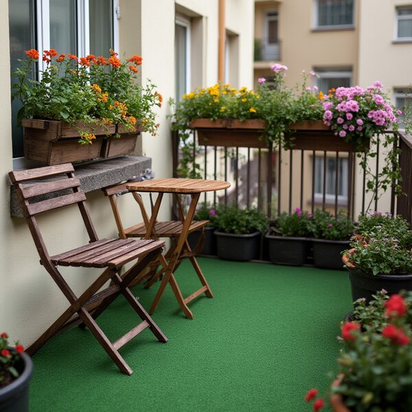 Betap, Umělá tráva venkovní Outdoor - neúčtují se zbytky z role, spodní část s nopy (na pevné podklady), šíře 2m,4m, zelená