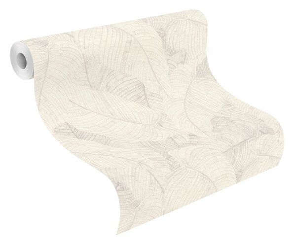 RASCH | Vliesová tapeta na zeď Amara 720525 | 0,53 x 10,05 m | bílá, šedá