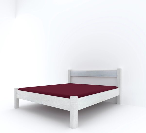 Flamel Postel One, Dub, 70x200 cm, Standard - Sněhově bílá