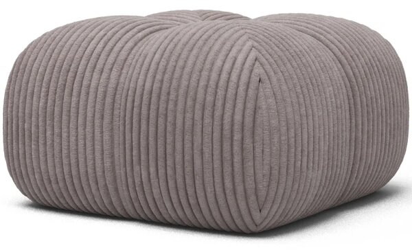 Čalouněný taburet Covio, světle šedý samet