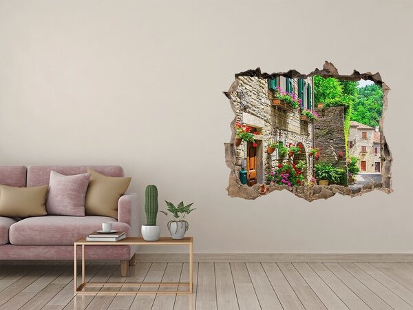 Fototapeta díra na zeď 3D Romantická ulička nd-k-69581730