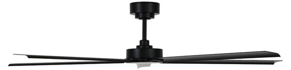 Stropní ventilátor Monza, černý, Ø 152 cm, IP55 – Beacon Beacon Lighting, Monza, Černá, Obývací pokoj, Hliník, Moderní