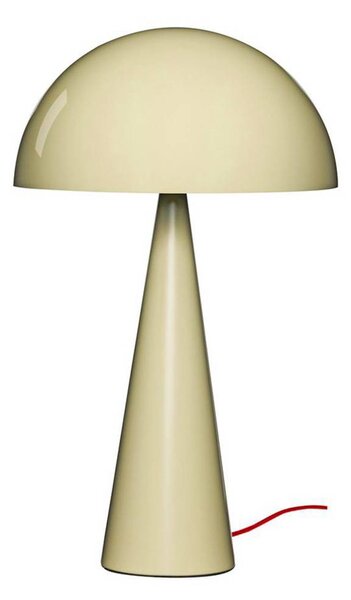 Hübsch HÜBSCH stolní lampa Mush, písková, kov, výška 50 cm, Krémová / jantar, Ložnice, kov, Moderní