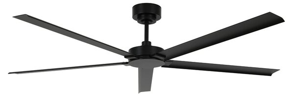 Stropní ventilátor Monza, černý, Ø 152 cm, IP55 – Beacon Beacon Lighting, Monza, Černá, Obývací pokoj, Hliník, Moderní